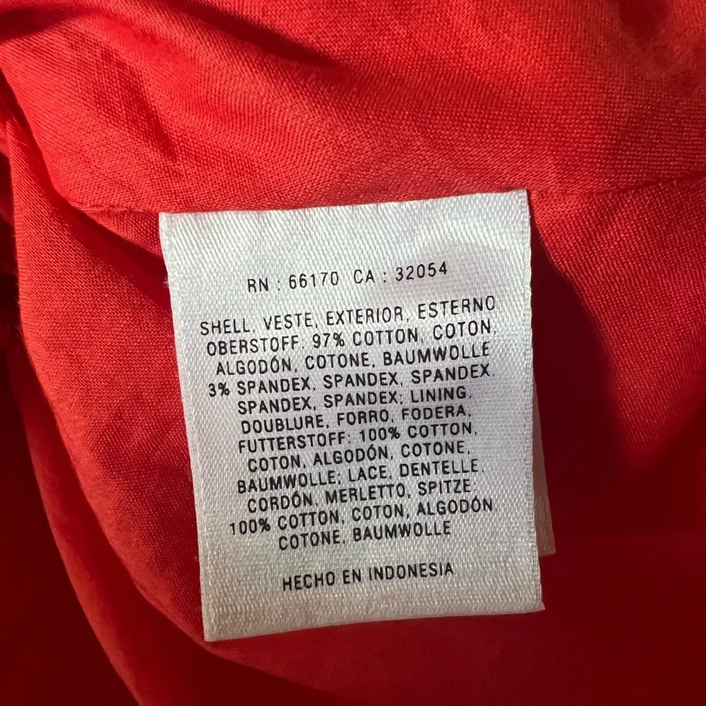 Moulinette Souers Sweet Enticement by Anthropologie red orange pleated dress - Picture 5 of 6